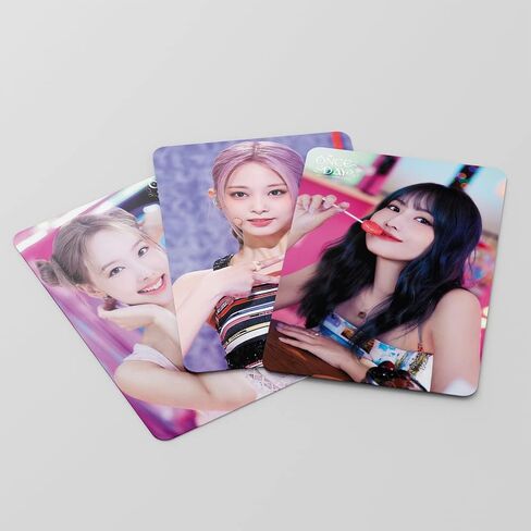FOURBOM 55pcs Twice Photocard TWICE 2023 SEASON'SGREETING LOMO بطاقات مرتين بطاقات الألبوم KPOP Twice Album Cards TWICE 2023 SEASON'SGREETING صور بطاقات مجموعة بطاقات الصور مرتين in Kuwait