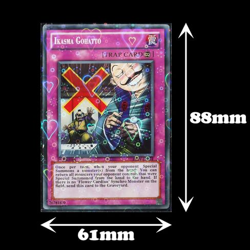 100 قطعة من أكمام البطاقات الوامضة بالليزر، أغلفة قلوب لامعة Kpop Photocard (58 × 89 مم، قلوب) in Kuwait