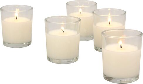 Stonebriar SB-SP-3210A حوامل نذرية مملوءة بالشمع غير المعطر لمدة 15 ساعة، بيضاء، (عبوة من قطعتين، إجمالي 96 قطعة) in Saudi Arabia