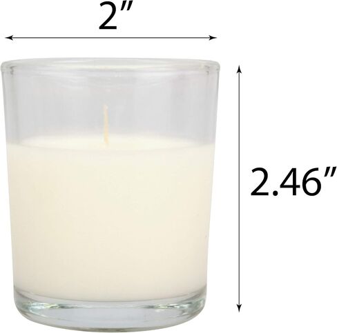 Stonebriar SB-SP-3210A حوامل نذرية مملوءة بالشمع غير المعطر لمدة 15 ساعة، بيضاء، (عبوة من قطعتين، إجمالي 96 قطعة) in Saudi Arabia