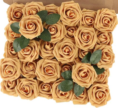 MACTING 30PCS Artificial Flower Roses, Fake Flowers with Stem, Real Touch Foam Roses for Wedding Kissing Ball Corsage Party Baby Shower Home Halloween Decorations(Black and White) in Kuwait