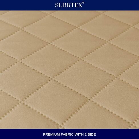 SUBRTEX Chair and a Half Cover Small Sofa Couch Oversize Chair Slipcover Reversible Quilted Furniture Protector with Elastic Straps Washable for Living Room for Kids Pets (Chair and a Half, Black) in Saudi Arabia