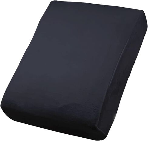 أغطية وسائد فردية من U-NICE HOME لمجموعات واقيات وسائد مقعد الأريكة مع نسيج قطيفة ناعم (قطعة واحدة من أغطية الوسائد، أسود) in Kuwait