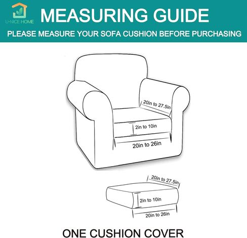 أغطية وسائد فردية من U-NICE HOME لمجموعات واقيات وسائد مقعد الأريكة مع نسيج قطيفة ناعم (قطعة واحدة من أغطية الوسائد، أسود) in Kuwait