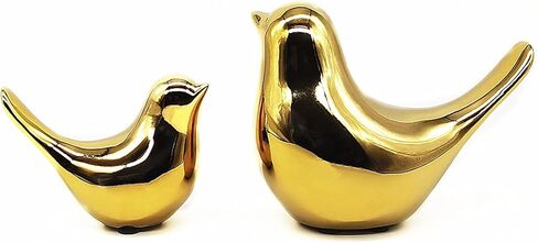 Small Animal Birds Statues Home Decor Modern Style Black Decorative Ornaments for Living Room, Bedroom,Cabinets, Office Desktop (2 Pack) in Kuwait