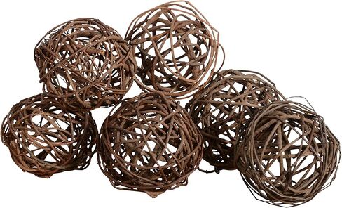 Set of 6 Natural Vine Balls 4 Inches Diameter, Bowl and Vase Filler in Kuwait