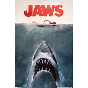 Trends International 24X36 Jaws - One Sheet Wall Poster, 24" x 36", Premium Unframed Version for Bedroom in Saudi Arabia