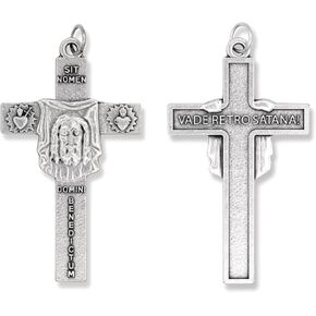 وجه المسيح / "بسم الله"؛ "ابتعد عني أيها الشيطان!" صليب - 2 1/4 بوصة in Kuwait