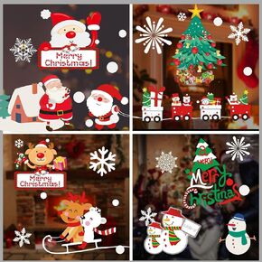 Christmas Window Clings, Double Sided Christmas Window Stickers, Christmas Decals Decorations for Glass Windows in Saudi Arabia