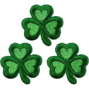 Shamrock Iron on Patch, St. Patrick's Day Irish Clover Embroidered Sew On Patches, Shamrock tshirt Women DIY in Kuwait
