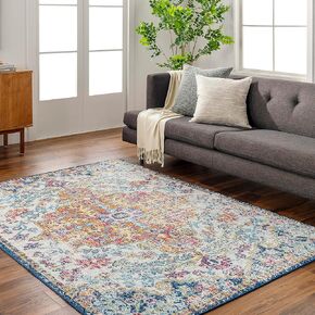 Livabliss Odelia Vintage Bohemian Area Rug,2' x 3',Beige in Saudi Arabia