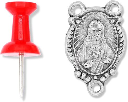 LOT of 5 - Sacred Heart/Holy Family Rosary Center Piece 3/4 بوصة in Saudi Arabia