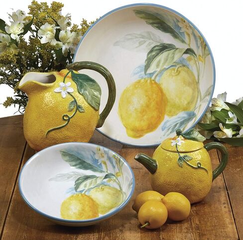 وعاء ليمون ثلاثي الأبعاد من سيترون من سيرتيفايد إنترناشونال، 532 مل، 13.97 سم × 12.7 سم × 15.24 سم، متعدد الألوان in Kuwait