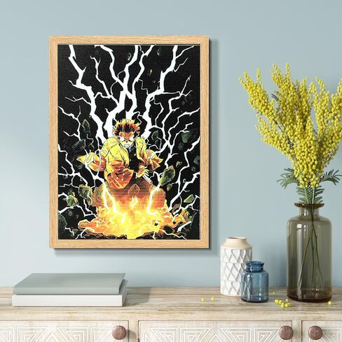 لوحة فنية مضيئة لزينيتسو، لوحة ديكورية باضاءة LED، لوحة فنية جدارية لديكور المنزل والغرفة وغرفة النوم والمكتب من واي واي بليان in Kuwait