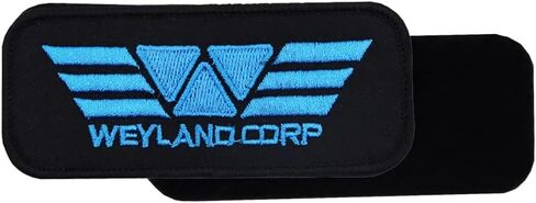 رقعة خطاف وحلقة مطرزة باللون الأزرق من شركة Weyland Corp in Saudi Arabia
