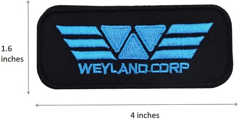 رقعة خطاف وحلقة مطرزة باللون الأزرق من شركة Weyland Corp in Saudi Arabia