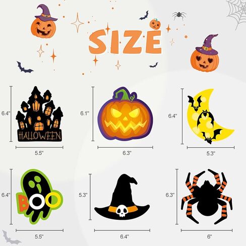 Halloween Hanging Decorations, 36PCS Ceiling Hanging Swirls Decor with Double Sided Cutouts, Halloween Decorations Indoor for Home, Office, Classroom in Saudi Arabia