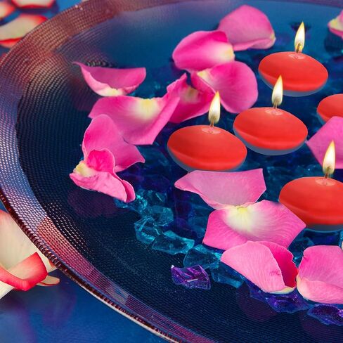 20 قطعة من الشموع العائمة غير المعطرة مقاس 1.5 بوصة للقطع المركزية، شموع حمام السباحة العائمة، شموع دائرية مشتعلة ديكور لعيد الحب، وحفلات الزفاف، وحفلات الزفاف، وحوض الاستحمام، وحفلات العشاء (أبيض) in Kuwait