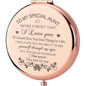 Daughter Gifts Compact Mirror for Daughter from Mom, Rose Gold Daughters Compact Mirror, Birthday Gifts for Daughter from Mother for Daughter Birthday, Graduation Wedding Anniversary Christmas in Saudi Arabia