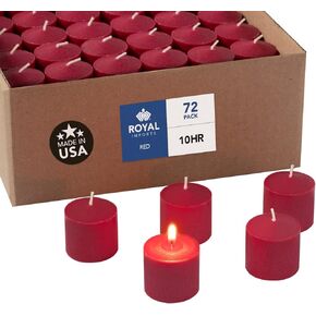 Royal Imports Votive Candle, Unscented White Wax, Box of 72, for Wedding, Birthday, Party, Spa, Holiday & Home Decoration (10 Hour Burn Time)
