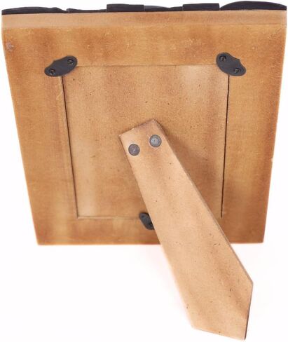 قرن منحوت يدويًا من indoStrides وإطار صورة ريفي من خشب MDF مقاس 4×6 للاستخدام على سطح الطاولة in Kuwait