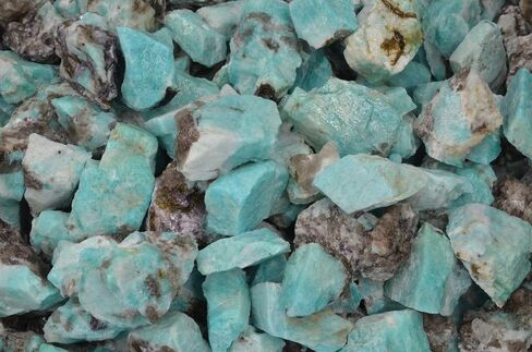 Fantasia Materials: 1 lb Amazonite Rough Stones from Madagascar in Kuwait