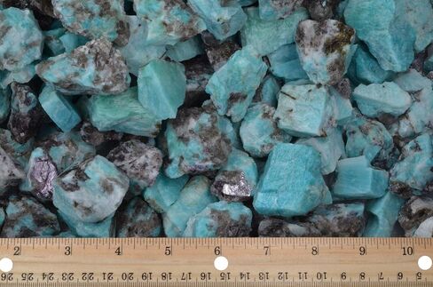 Fantasia Materials: 1 lb Amazonite Rough Stones from Madagascar in Kuwait
