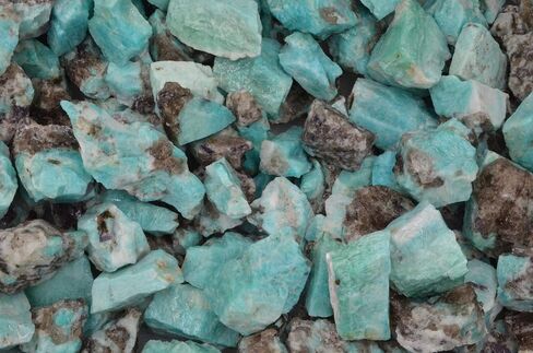 Fantasia Materials: 1 lb Amazonite Rough Stones from Madagascar in Kuwait