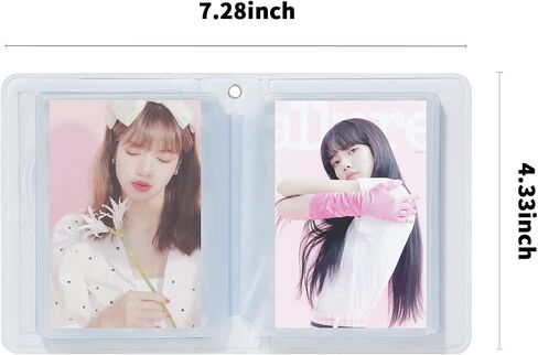 3 بوصة Kpop Photocard حامل كتاب Photocard Binder، Babyfond Mini Photo Album، Love Heart Hollow Small Photo Card Book Kpop Album Binder 40 جيوب (وردي B) in Kuwait
