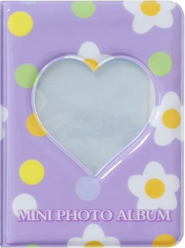 3 بوصة Kpop Photocard حامل كتاب Photocard Binder، Babyfond Mini Photo Album، Love Heart Hollow Small Photo Card Book Kpop Album Binder 40 جيوب (وردي B) in Kuwait