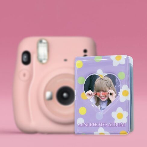 3 بوصة Kpop Photocard حامل كتاب Photocard Binder، Babyfond Mini Photo Album، Love Heart Hollow Small Photo Card Book Kpop Album Binder 40 جيوب (وردي B) in Kuwait