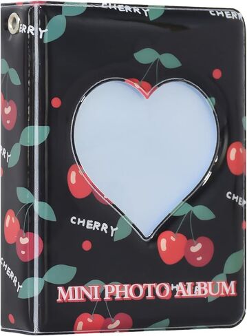 3 بوصة Kpop Photocard حامل كتاب Photocard Binder، Babyfond Mini Photo Album، Love Heart Hollow Small Photo Card Book Kpop Album Binder 40 جيوب (وردي B) in Kuwait