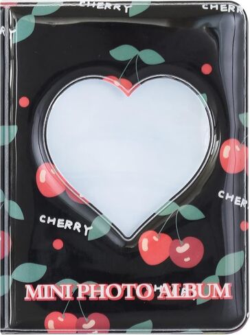 3 بوصة Kpop Photocard حامل كتاب Photocard Binder، Babyfond Mini Photo Album، Love Heart Hollow Small Photo Card Book Kpop Album Binder 40 جيوب (وردي B) in Kuwait