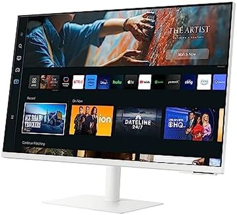 سامسونج 43 بوصة M70B Series 4K UHD USB-C شاشة ذكية وتلفزيون بث مباشر، 4 مللي ثانية، 60 هرتز، HDR10، شاشة لاسلكية، محاور الألعاب وإنترنت الأشياء، Alexa مدمج، 2022، LS43BM702UNXZA، أسود in Kuwait