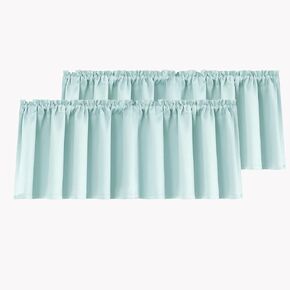 Mrs.Naturall Beige Valance Curtains for Windows 36x16 Inch Length in Saudi Arabia