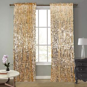 SFN18MM Black Big Sequin Payatte Backdrop Curtains 4.5FTX9FT 2 Panels-Black Drapes Curtains for Thanksgiving Christmas Home Party Supplies in Saudi Arabia