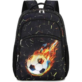 Kids Backpack Boys Soccer Kindergarten Preschool Backpacks Toddler Bookbag 16 Inch School Backpacks for Kids 4+
