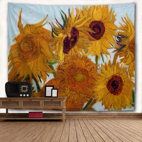 WIHVE Tapestry Van Gogh Starry Night Moon Wall Hanging Art Home Decor Polyester Tapestry for Living Room Bedroom Bathroom Kitchen Dorm 60 x 40 Inches in Saudi Arabia