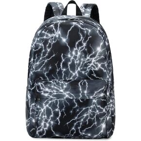 Backpack for Boy Middle School Lightning Bookbag Durable Student Teenager Sturdy Lightweight Waterproof (1-Blue) in Saudi Arabia