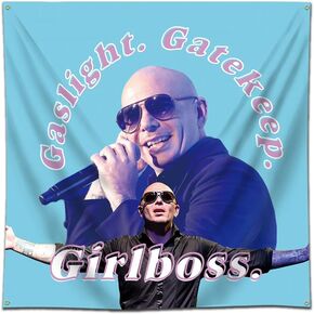 بساط حائط بتصميم علم بيتبول من اربينجر MR 305، بساط حائط معلق على الحائط مقاس 4×4 قدم لغرفة النوم والسكن الجامعي in Kuwait