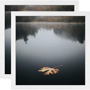 Egofine A2 Picture Frames Set of 2 Matted for A3 - Solid Wood Acrylic Plexiglass Front for Wall Mounting Hanging Vertically or Horizontally, Black - 16.5 x 23.4 in in Saudi Arabia