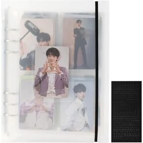 A5 Photocard Binder, Clear K-Pop Korean Pop Photocard Holder Binder Book, 200 Pockets Instax Photo Album for Polaroid Snap Kpop Photocard Holder Book/​Fujifilm Instax Mini photocard album