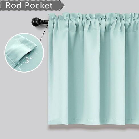 Mrs.Naturall Beige Valance Curtains for Windows 36x16 Inch Length in Kuwait