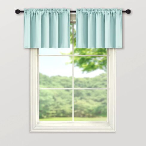 Mrs.Naturall Beige Valance Curtains for Windows 36x16 Inch Length in Kuwait