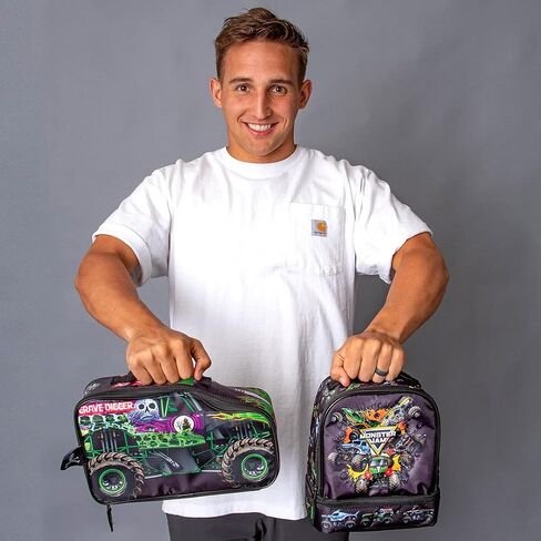 INTIMO Monster Jam Grave Digger Truck Shaped Insulated Big Large Work Lunch Box Bag in Saudi Arabia