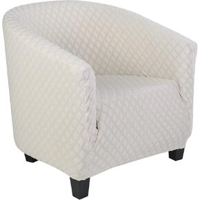SearchI Club Chair Slipcover Stretch Barrel Chair Covers Printed Tub Chair Slipcovers Spandex Armchair Sofa Cover Removable Couch Furniture Protector Arm Chair Cover for Living Room(Autumn Leaves)