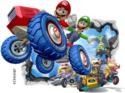 ملصق جداري ثلاثي الأبعاد، ملصق جداري لغرفة النوم بخلفية كرتونية للأطفال، ملصق حائط ذاتي اللصق، ملصق لعبة فيديو القنفذ لوازم حفلات أعياد الميلاد in Kuwait