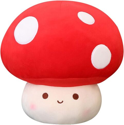 Cute Mushroom Plush Toy, Mushroom Stuffed Animal Throw Pillow Gift for Kids Adult 9 inch, Stuffed Mushroom Home Decor. in Kuwait