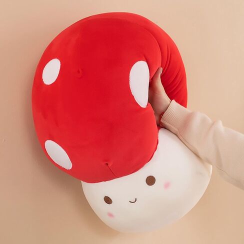 Cute Mushroom Plush Toy, Mushroom Stuffed Animal Throw Pillow Gift for Kids Adult 9 inch, Stuffed Mushroom Home Decor. in Kuwait