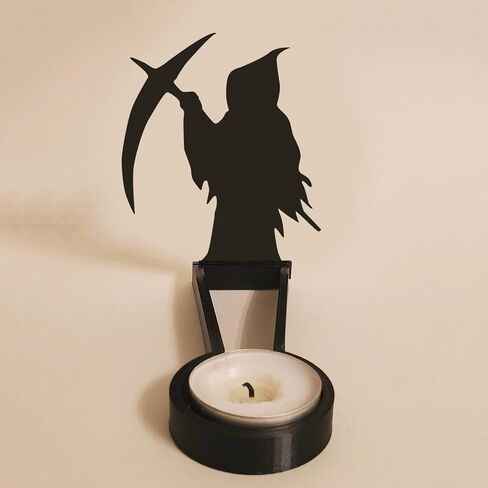 Funny Shadow Candle Holders, Black Candle Stick Candle Holder, Vintage Candles Stands, Home Bar Party Halloween Tabletop Candle Holders Decor for Shadows On Walls and Atmosphere (E) in Saudi Arabia